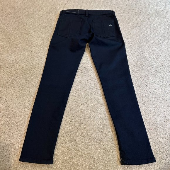 rag & bone Jeans Skinny Low Rise Ankle Boho Edgy Midnight Size 25 #W1527I382M - Picture 13 of 15